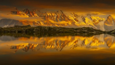 دریاچه-زرد-کوهستان-صخره-هنری و نقاشی-طبیعت
